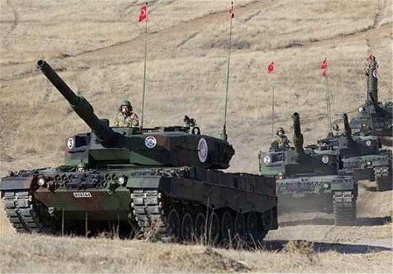 حمله موشکی به تانک‌های ترکیه در شمال سوریه با یک کشته و ۳ زخمی