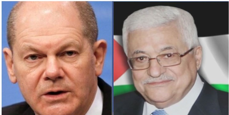 تأکید عباس و صدر اعظم آلمان بر راه‌حل دو‌ دولتی برای فلسطین