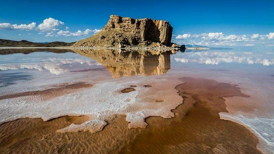 وسعت دریاچه ارومیه 158 کیلومتر افزایش یافت